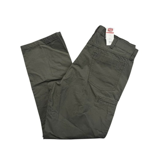 Wrangler Workwear Rip Stop Relaxed‎ Fit Cargo Pants Khaki Men Size 42x32